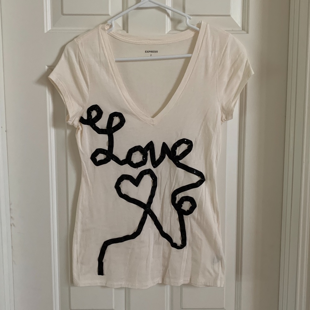 Express "Love" Tee Size Small